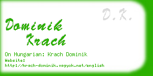 dominik krach business card